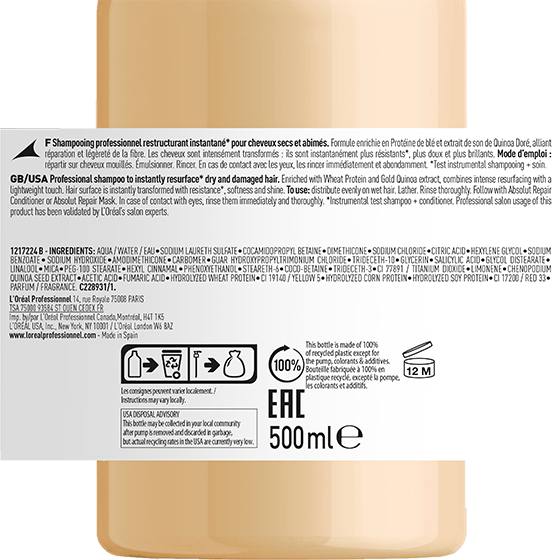 L´oreal professionnel champú absolut repair lipidium 500 ml
