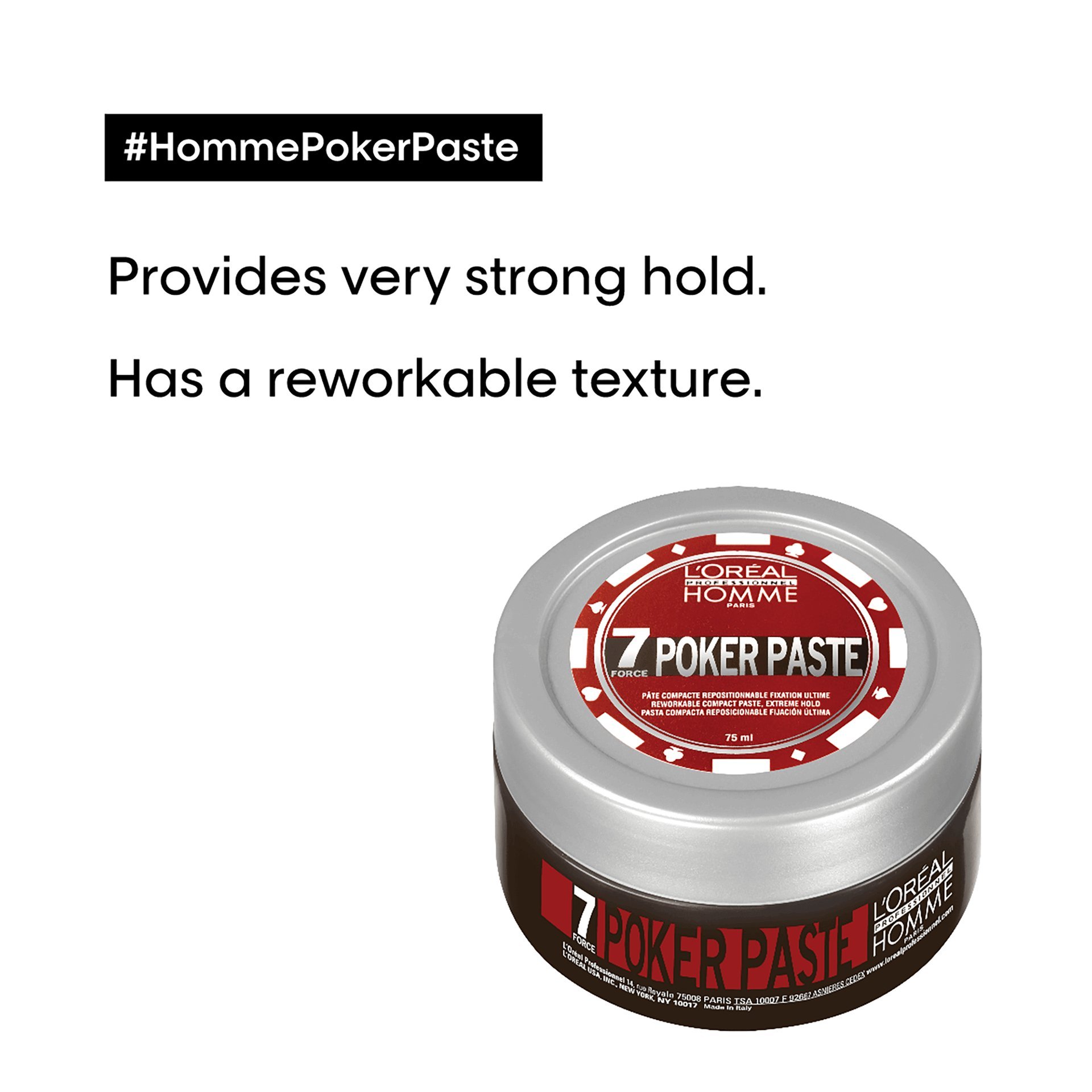 L'Oréal Professionnel Homme Poker Paste L'Oréal Professionnel Homme Poker Paste