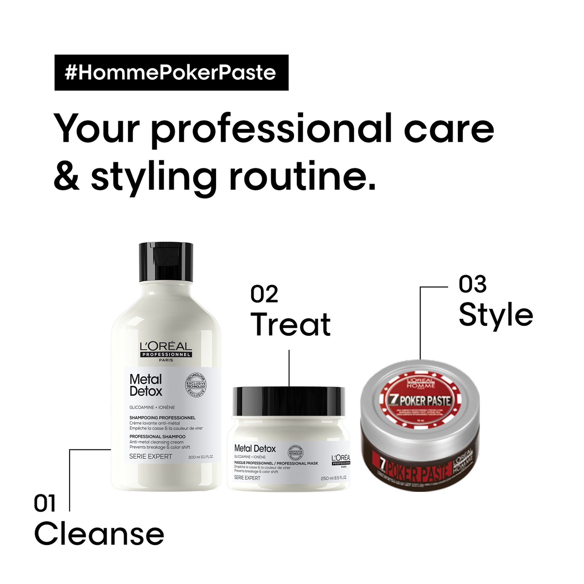 L'Oréal Professionnel Homme Poker Paste L'Oréal Professionnel Homme Poker Paste